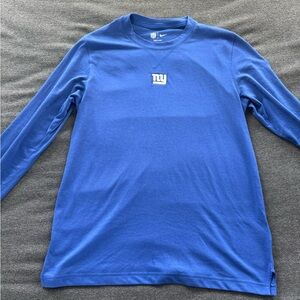 Nike New York Giants Blue Long Sleeve Shirt